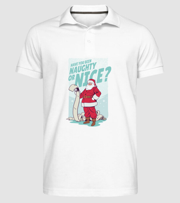Lista de cadouri Moș Crăciun - tricou Crăciun model alb pe tricou
