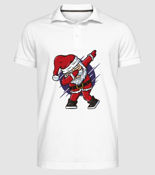 Moș Crăciun DAB model alb pe tricou