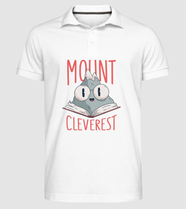 Tricou Mount Cleverest model alb pe tricou