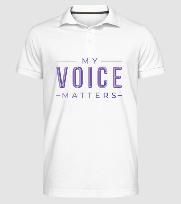 My Voice Matters de Ziua Femeii model alb pe tricou