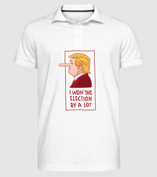Pinocchio Trump model alb pe tricou