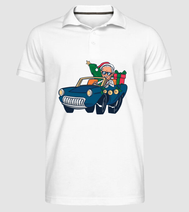 Ridin with Biden Crăciun model alb pe tricou