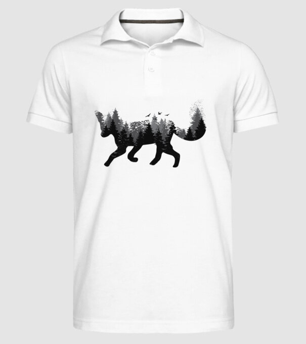 Vulpe pădure Natură model alb pe tricou