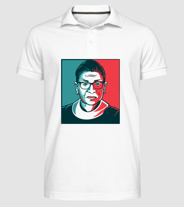 Ruth Bader Ginsburg model alb pe tricou