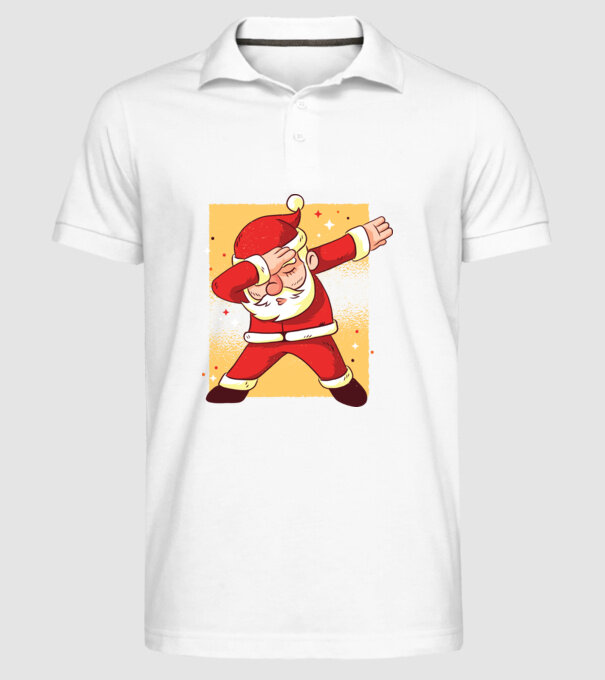 Santa DAB Moș Crăciun model alb pe tricou