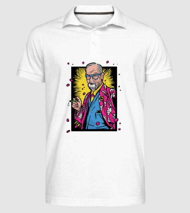 Sigmund Freud Filozof model alb pe tricou