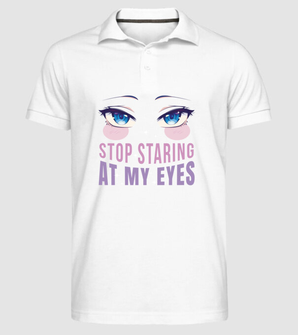 Ochi sexy Anime model alb pe tricou