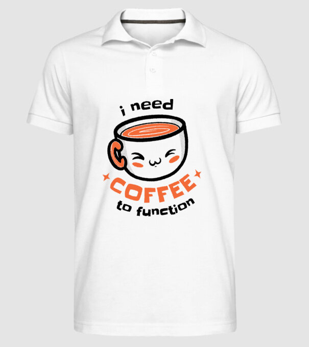 Am nevoie de cafea model alb pe tricou
