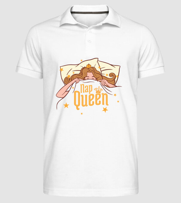 Regina somnului model alb pe tricou