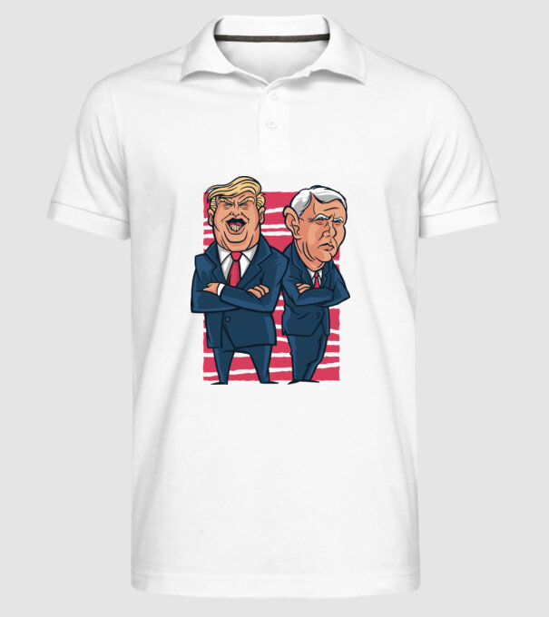 Trump Pence USA model alb pe tricou