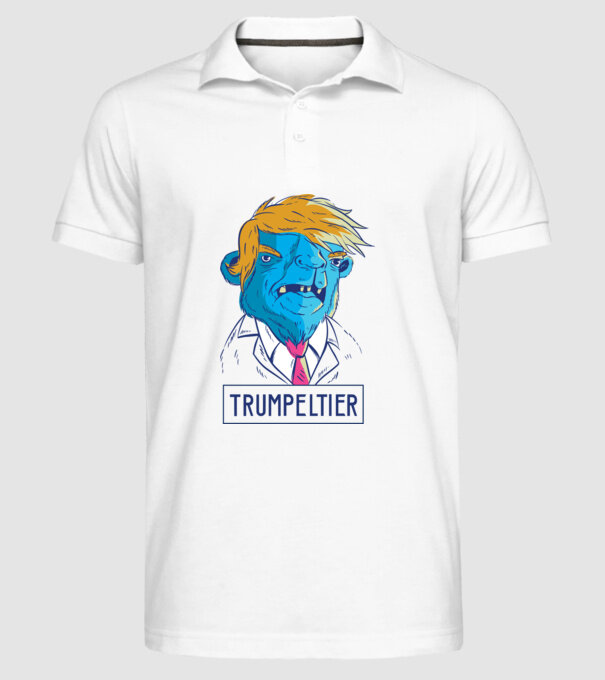 Trumpeltier monstru Trump model alb pe tricou