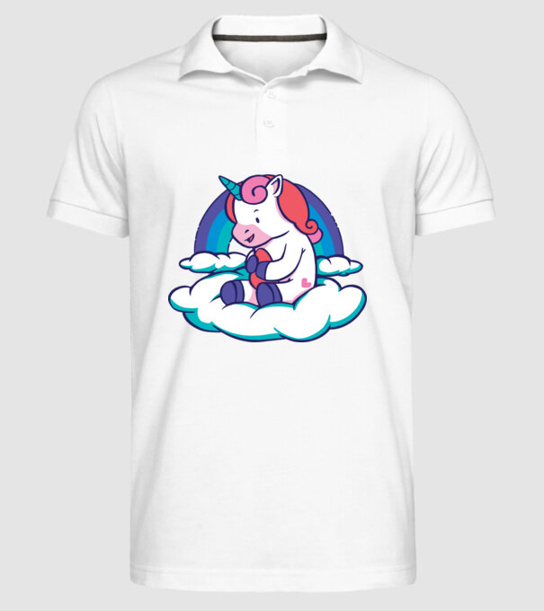 Unicorn Baby model alb pe tricou
