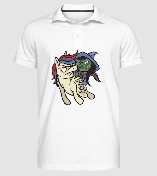 Unicorn vrăjitoare model alb pe tricou
