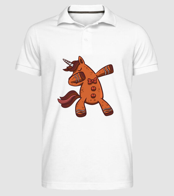 Unicorn turtă dulce DAB model alb pe tricou