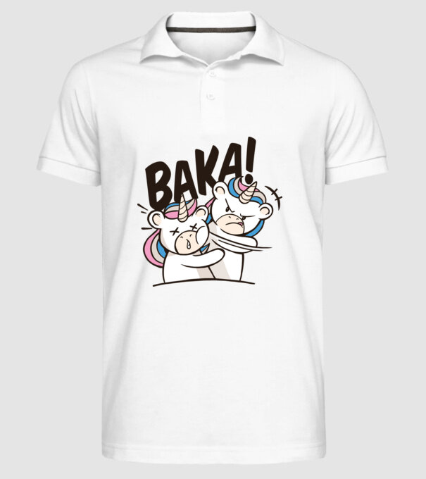 Unicorn palmă model alb pe tricou