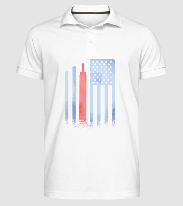 Usa Empire State Building model alb pe tricou