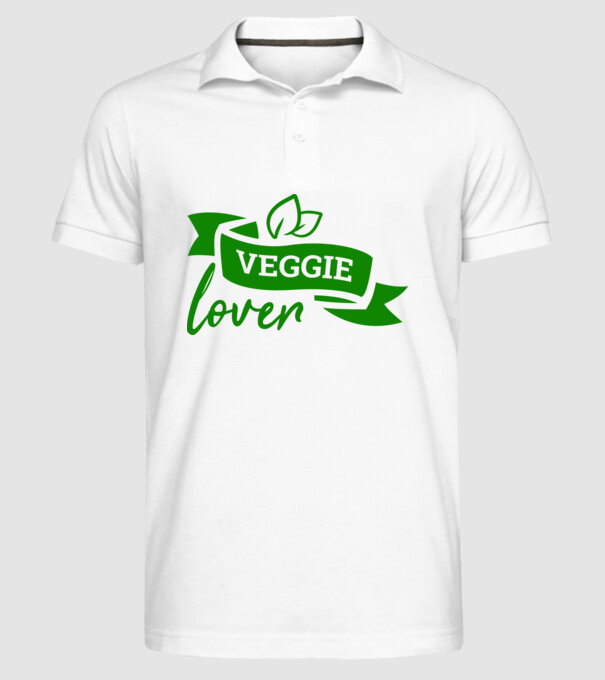 Veggie lover Iubitor de legume model alb pe tricou