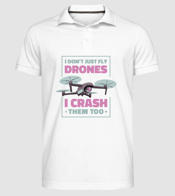 Tricou drone model alb pe tricou