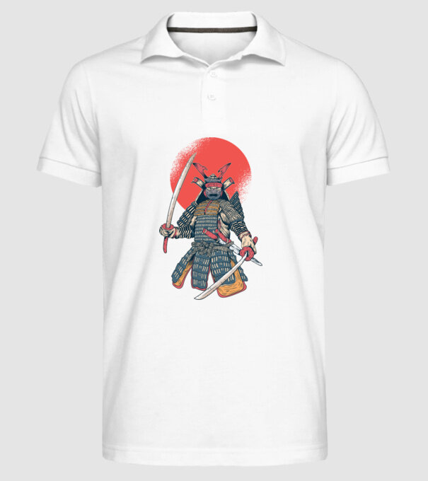 Vintage Samurai tricou arte marțiale orientale model alb pe tricou