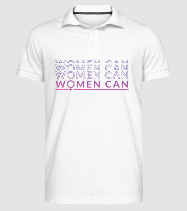 Women Can Ziua femeii model alb pe tricou