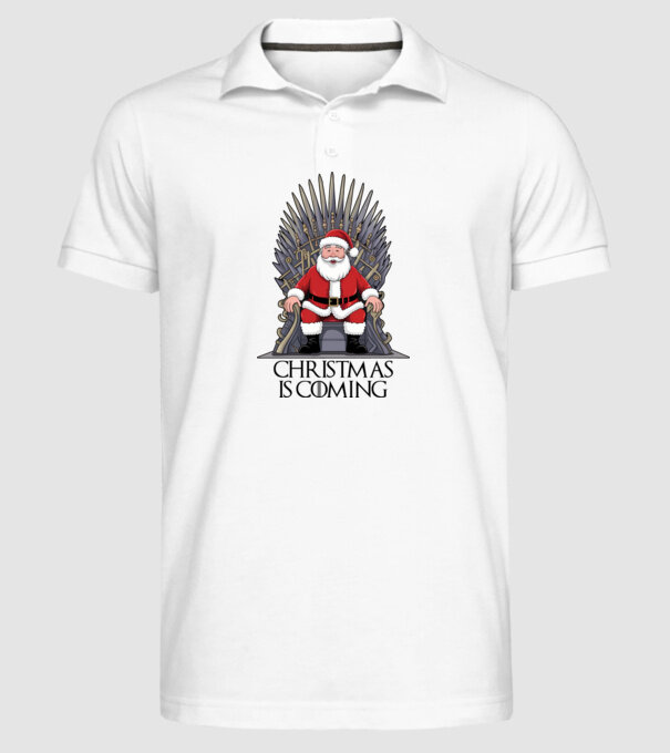 Christmas is Coming Alb model alb pe tricou