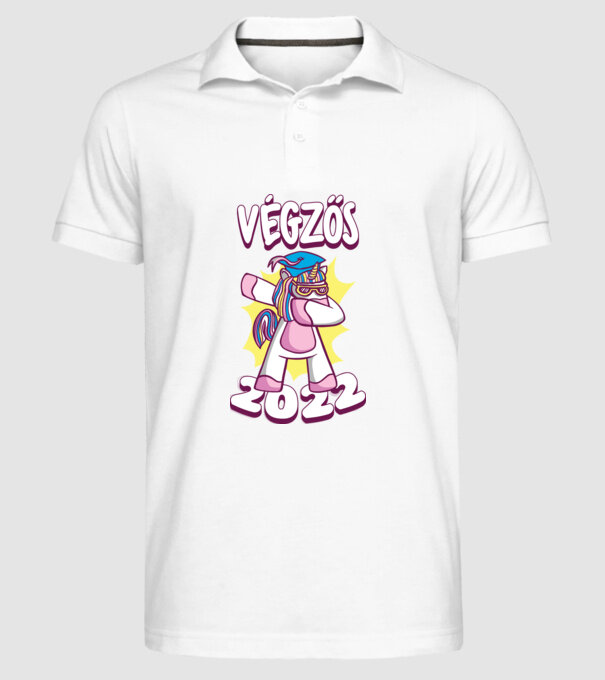 Inorog Absolvent model alb pe tricou