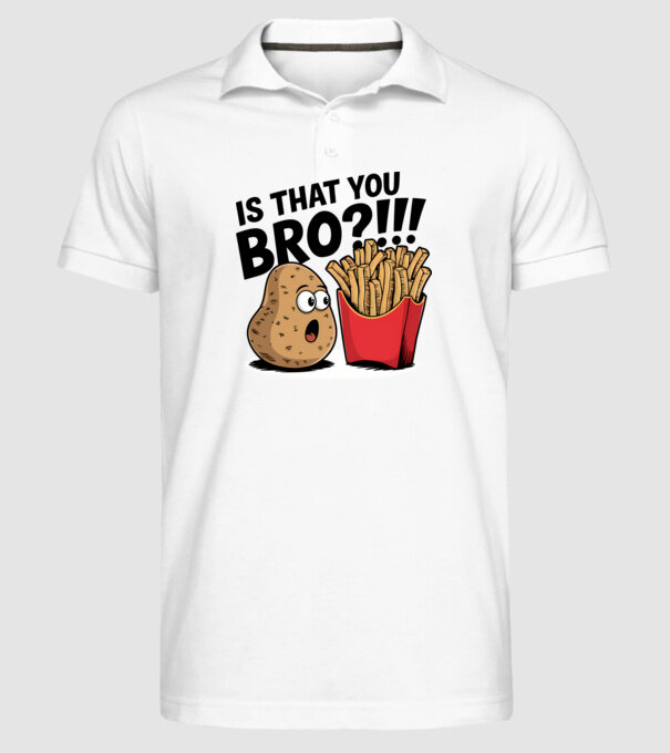 Is that you BRO?!! Alb model alb pe tricou