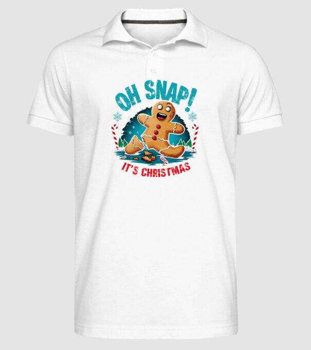 Oh snap! It's christmas Alb model alb pe tricou