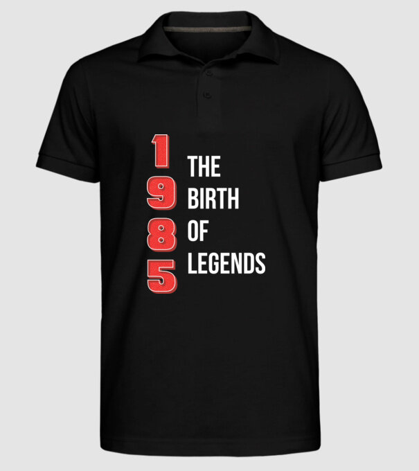 1985 the birth of legends model negru pe tricou