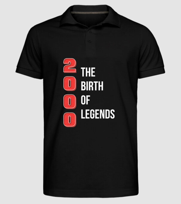 2000 the birth of legends model negru pe tricou