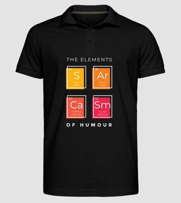 Elementele umorului model negru pe tricou