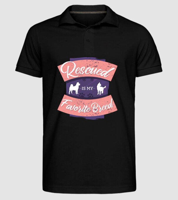 Rasa mea preferată este cea adoptată model negru pe tricou