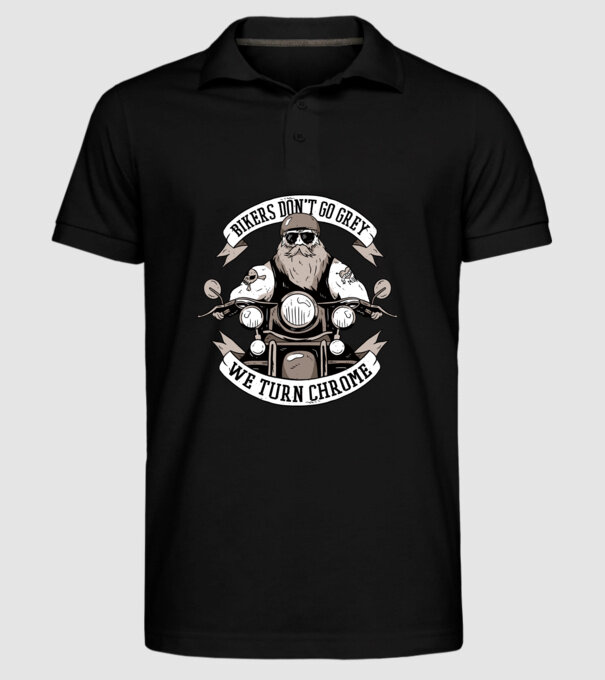 Motocicliștii nu devin cărunți model negru pe tricou