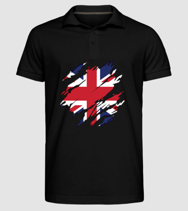 UK Steagul Regatului Unit model negru pe tricou