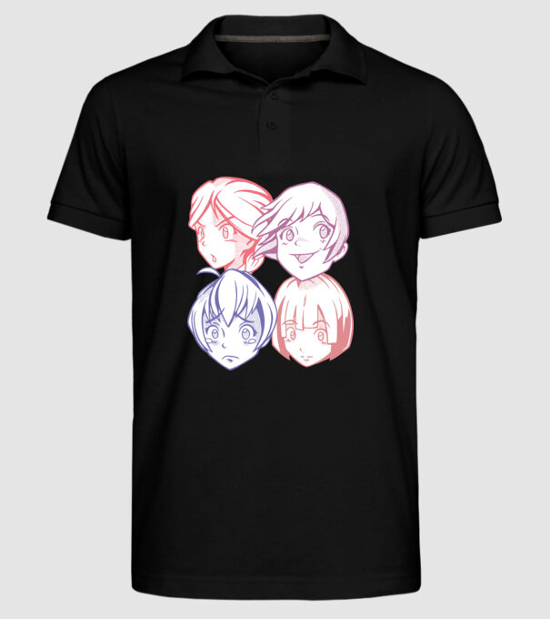 Expresii Anime model negru pe tricou