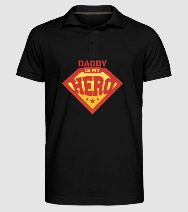Tata este Supereroul meu model negru pe tricou