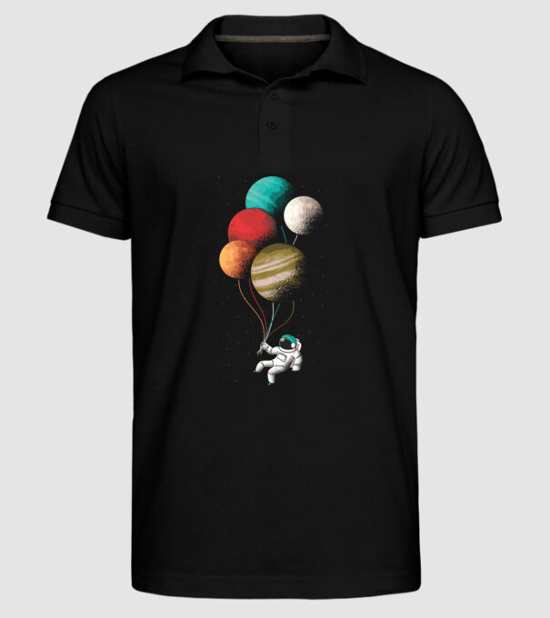 Astronaut Balloons baloane astronaut model negru pe tricou