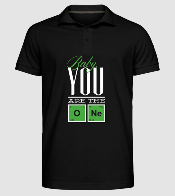Baby you are the one model negru pe tricou