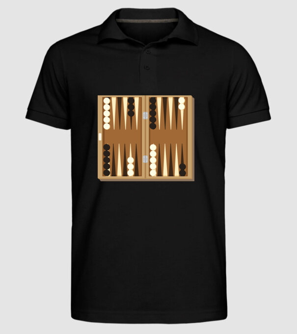 Joc de table model negru pe tricou