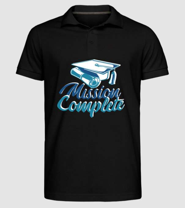 Absolvire cu succes model negru pe tricou