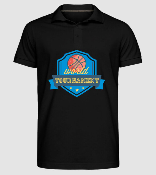 Basketball Tournament model negru pe tricou