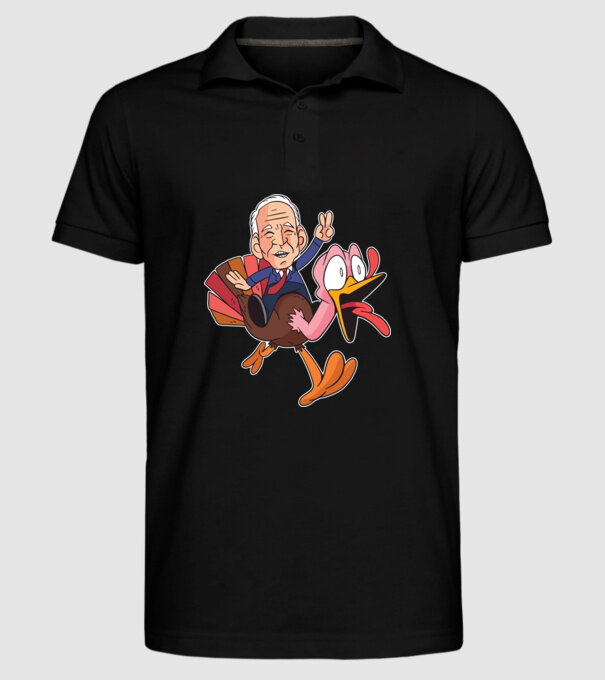 Biden Thanksgiving model negru pe tricou