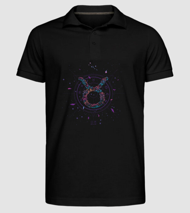 Taurus Zodiac model negru pe tricou
