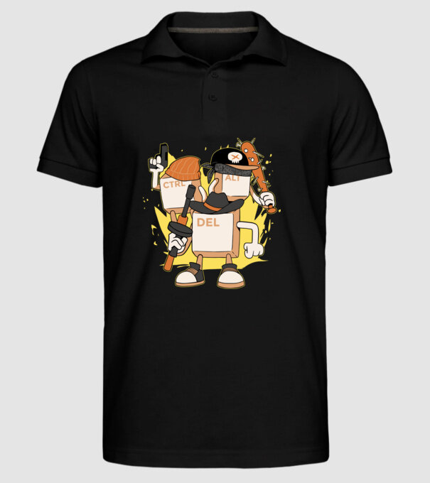 Mafie tastatură model negru pe tricou