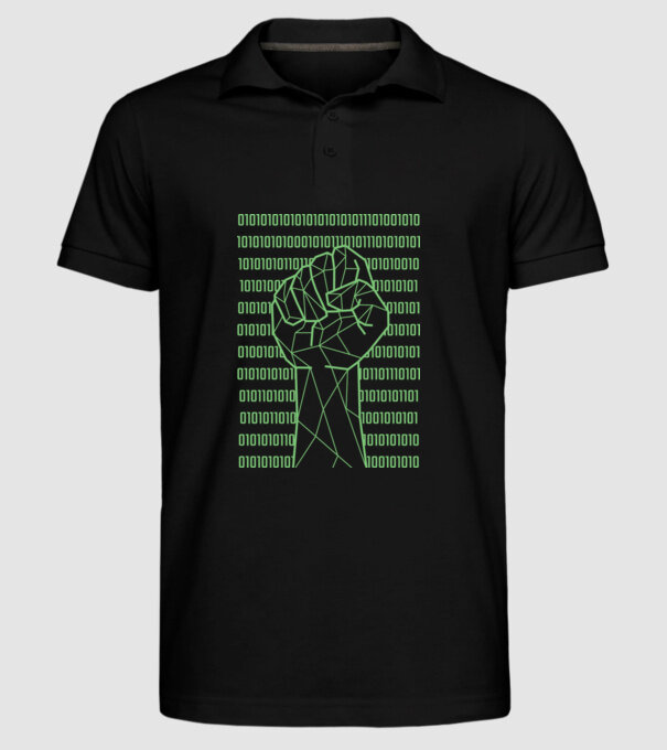 Pumn binar model negru pe tricou