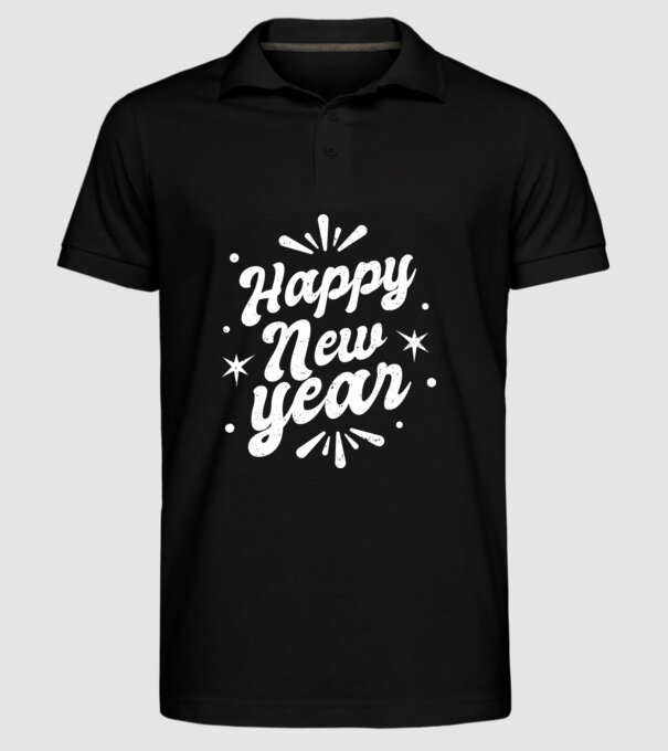 An nou fericit model negru pe tricou