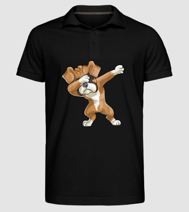 Boxer dab model negru pe tricou