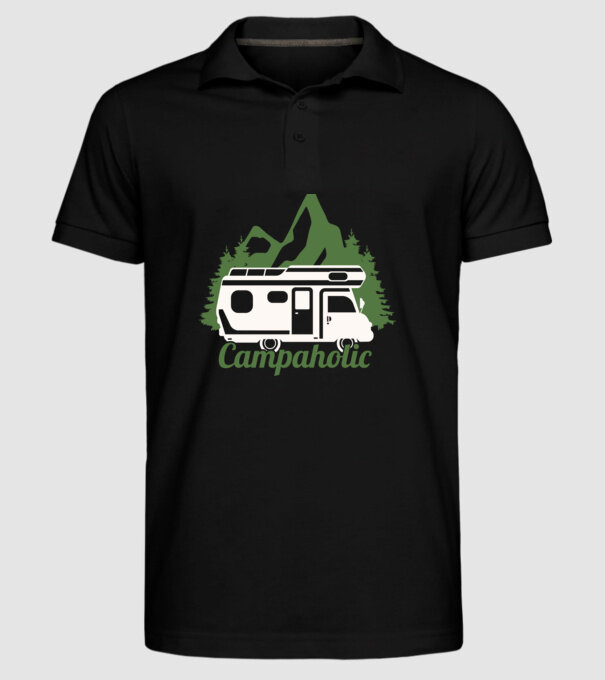 Campare Campaholic model negru pe tricou