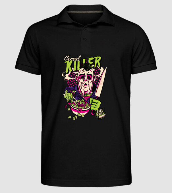 Cereale Killer Fulgi de cereale model negru pe tricou