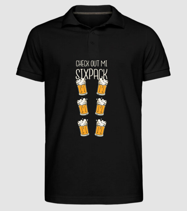 Check out my Six Pack Sörös model negru pe tricou